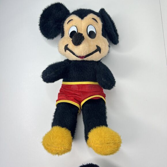 Mickey & Minnie Mouse Vintage 60's Stuffed Animal Plush Walt Disney 15" - Picture 2 of 8
